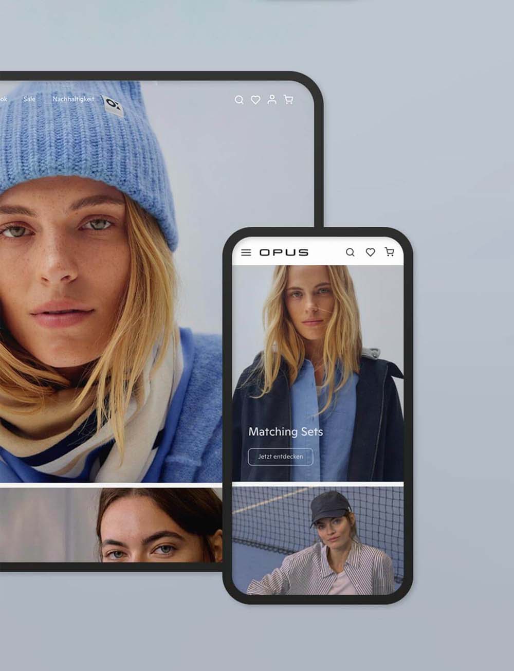 Webdesign und UX/UI für den OPUS Fashion Onlineshop