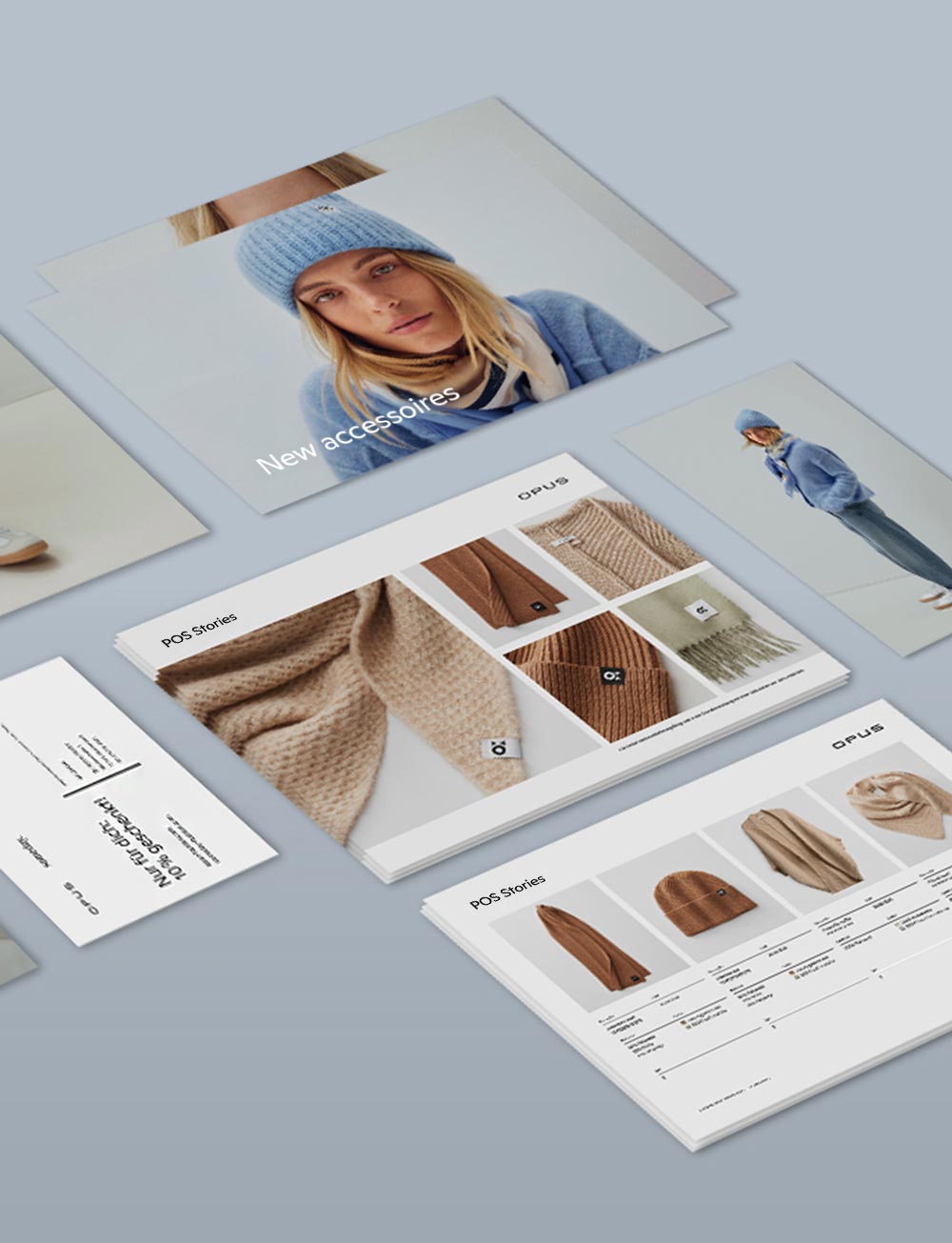 Grafikdesign und Printsachen für OPUS Fashion von Creative Director Alexandra Pleus aus Münster