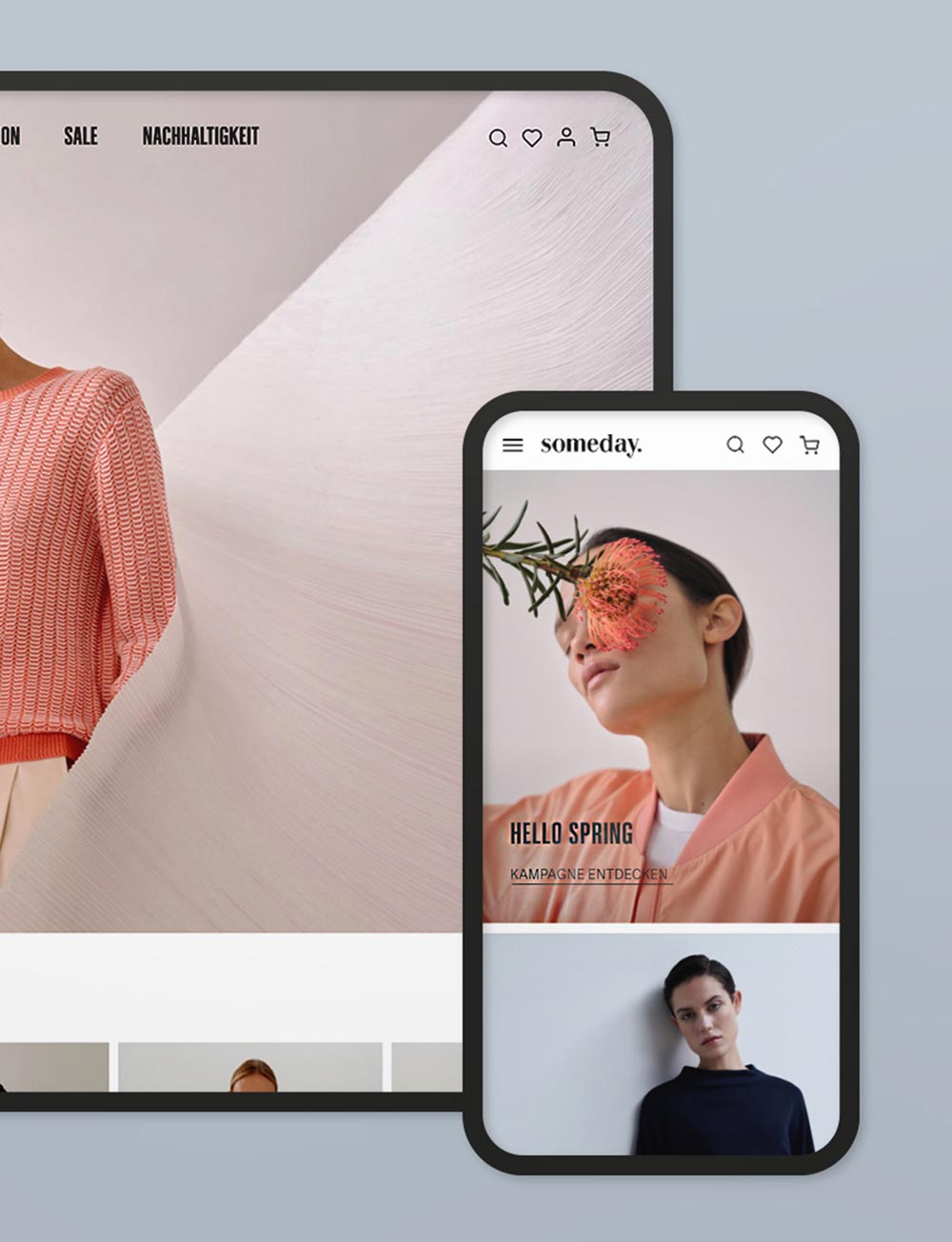 Gestaltung des Onlineshop für someday Fashion aus der Modebranche