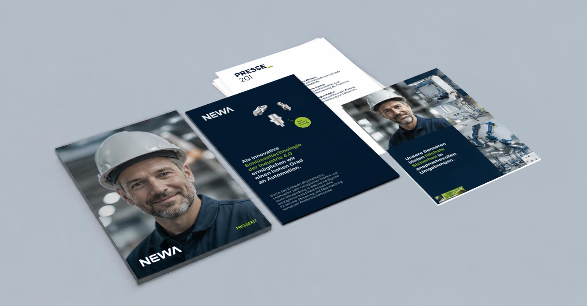 Printmedien für newa – Messe Unterlagen Presse PressKit Mappe