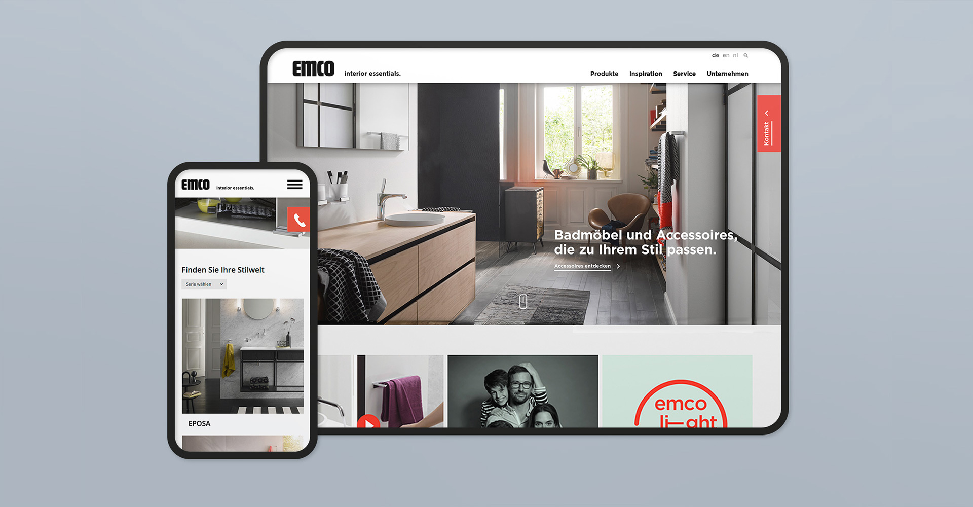 Webdesign für Emco Bad