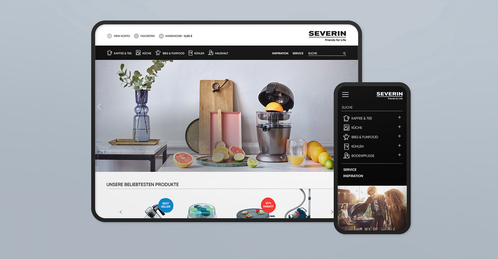 Webdesign und UX/UI für Severin